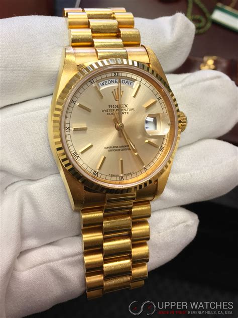 rolex presidential gold new